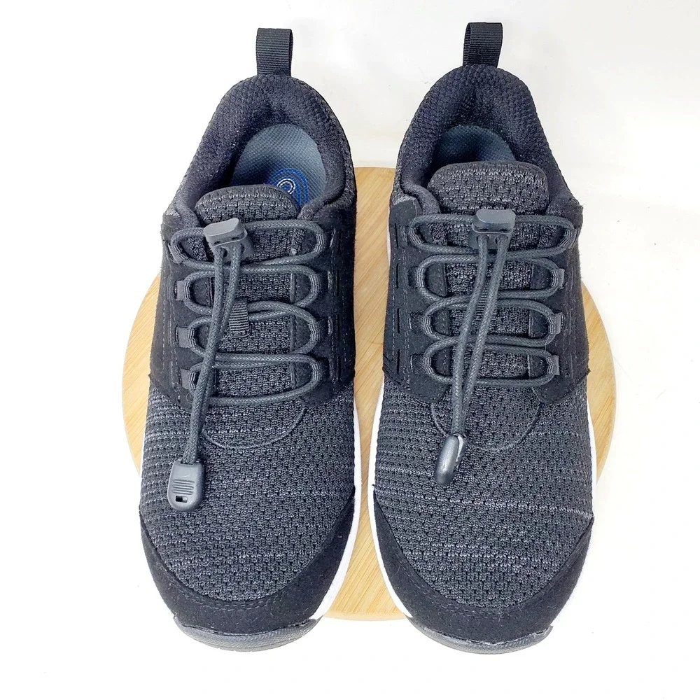 Orthofeet Francis Shoes Womens 8 D WIDE Black No Tie Comfort Sneaker 849 - Picture 4 of 13